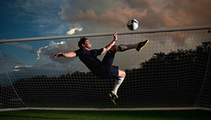 Cycle kick to the origin of football