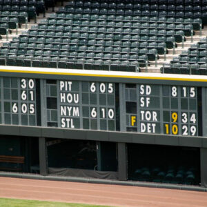 Early scoreboards and the electronic scoreboard