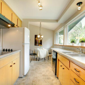 Installing assembled kitchen cabinets saves money and space