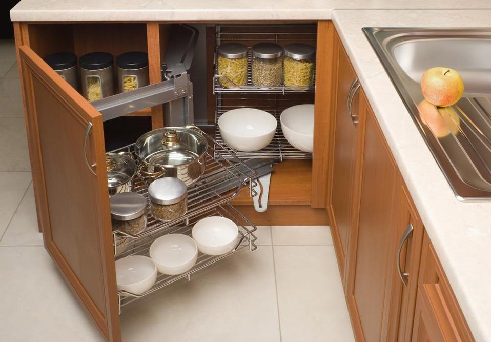 Ways to make kitchen storage cabinets more space efficient